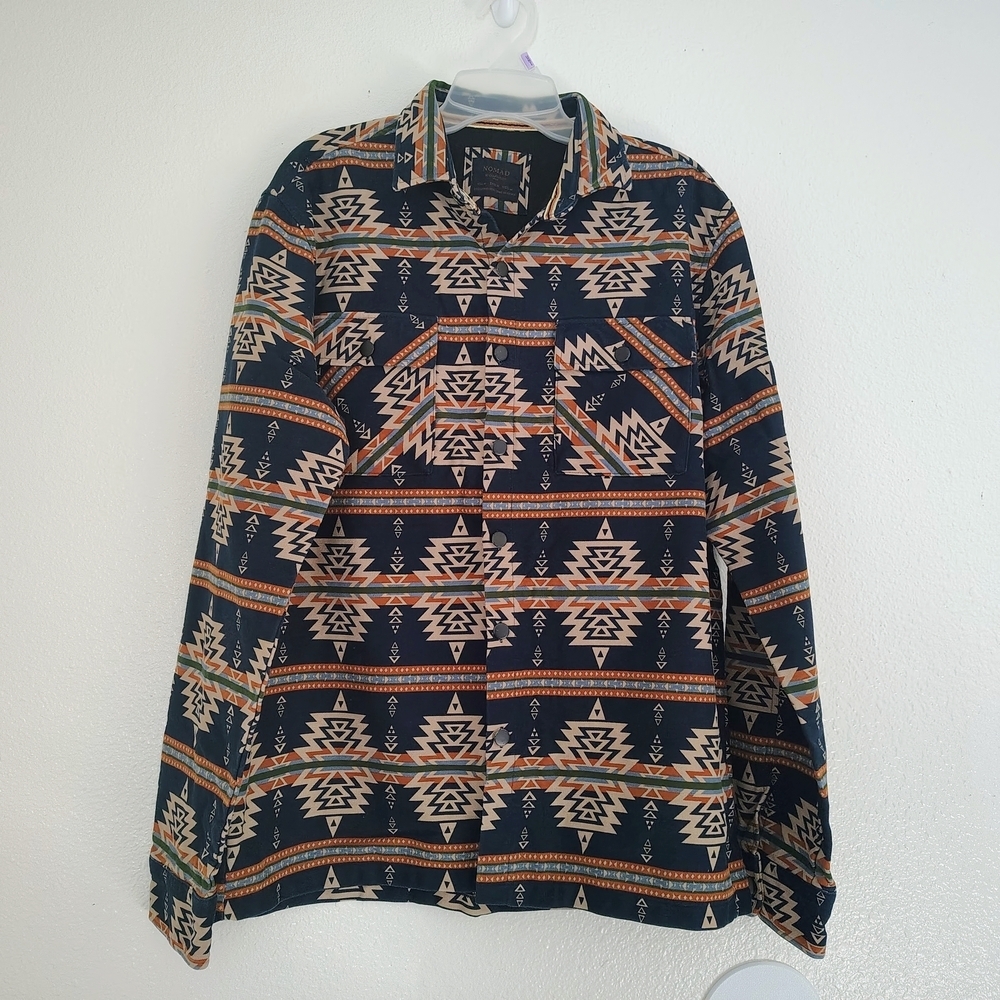 NOMAD by Craft + Flow Aztec Twill Shirt Jacket Men’s M Southwest Navajo